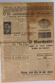 Página do jornal O Nordeste de julho de 1957