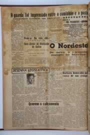 Página do jornal O Nordeste de julho de 1957