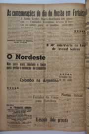 Página do jornal O Nordeste de setembro de 1957