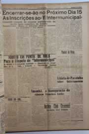 Página do jornal O Nordeste de outubro de 1957