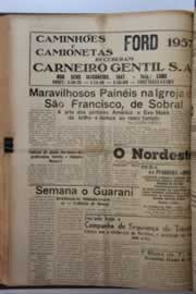 Página do jornal O Nordeste de novembro de 1957