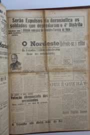 Página do jornal O Nordeste de novembro de 1957