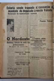 Página do jornal O Nordeste de novembro de 1957