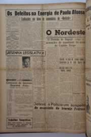Página do jornal O Nordeste de dezembro de 1957