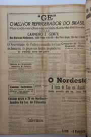 Página do jornal O Nordeste de dezembro de 1957