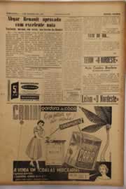 Página do jornal O Nordeste de janeiro de 1958