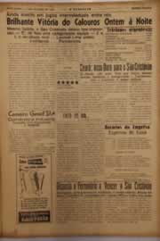 Página do jornal O Nordeste de janeiro de 1958