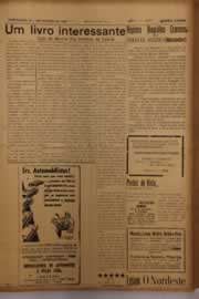 Página do jornal O Nordeste de janeiro de 1958