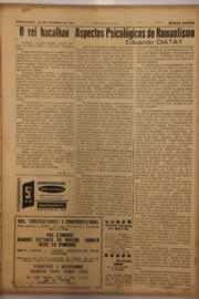 Página do jornal O Nordeste de janeiro de 1958