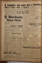 Página do jornal O Nordeste de janeiro de 1958