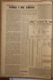 Página do jornal O Nordeste de janeiro de 1958