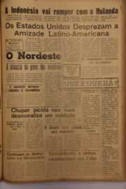 Página do jornal O Nordeste de janeiro de 1958