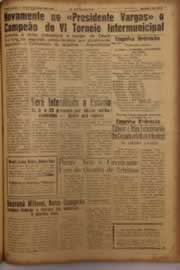 Página do jornal O Nordeste de janeiro de 1958