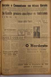 Página do jornal O Nordeste de fevereiro de 1958