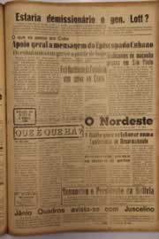 Página do jornal O Nordeste de março de 1958