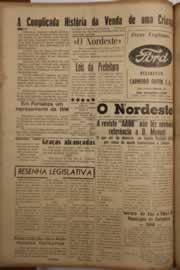 Página do jornal O Nordeste de março de 1958
