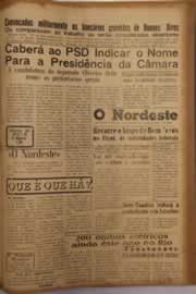 Página do jornal O Nordeste de março de 1958