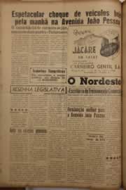Página do jornal O Nordeste de março de 1958