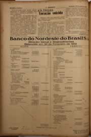 Página do jornal O Nordeste de março de 1958