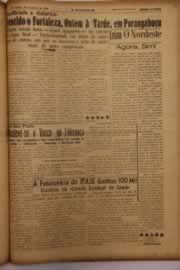 Página do jornal O Nordeste de março de 1958