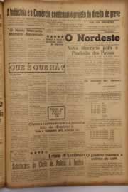 Página do jornal O Nordeste de março de 1958