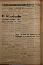 Página do jornal O Nordeste de março de 1958