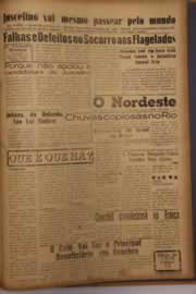 Página do jornal O Nordeste de março de 1958