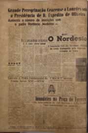 Página do jornal O Nordeste de março de 1958