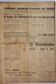 Página do jornal O Nordeste de abril de 1958
