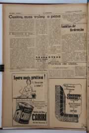 Página do jornal O Nordeste de abril de 1958