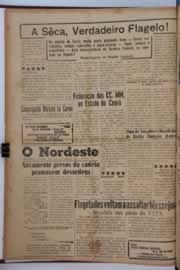 Página do jornal O Nordeste de abril de 1958