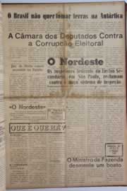 Página do jornal O Nordeste de abril de 1958