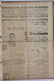 Página do jornal O Nordeste de abril de 1958