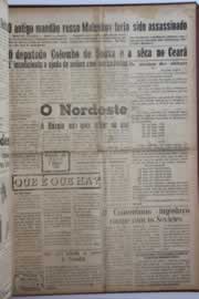 Página do jornal O Nordeste de abril de 1958
