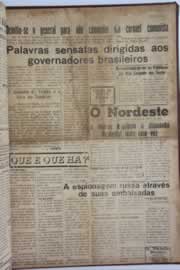 Página do jornal O Nordeste de abril de 1958