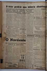 Página do jornal O Nordeste de abril de 1958