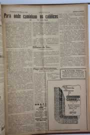 Página do jornal O Nordeste de maio de 1958