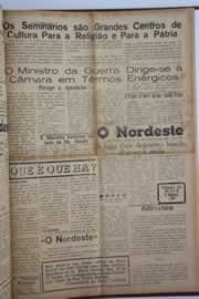 Página do jornal O Nordeste de maio de 1958
