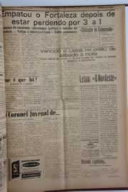 Página do jornal O Nordeste de maio de 1958
