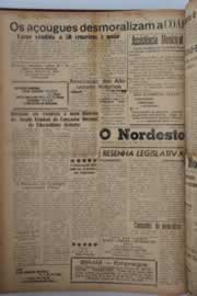 Página do jornal O Nordeste de maio de 1958