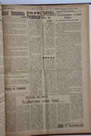 Página do jornal O Nordeste de maio de 1958