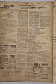 Página do jornal O Nordeste de maio de 1958
