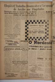 Página do jornal O Nordeste de maio de 1958