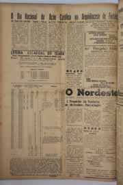 Página do jornal O Nordeste de maio de 1958