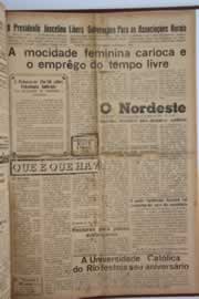 Página do jornal O Nordeste de maio de 1958