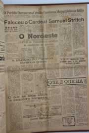 Página do jornal O Nordeste de maio de 1958
