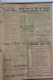 Página do jornal O Nordeste de maio de 1958