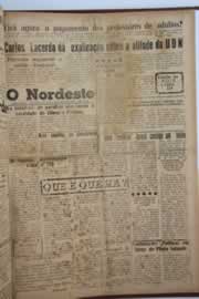 Página do jornal O Nordeste de maio de 1958