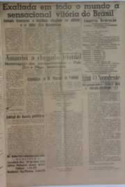 Página do jornal O Nordeste de julho de 1958