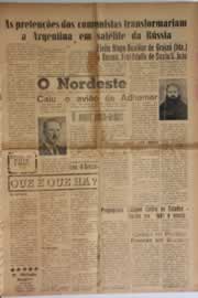 Página do jornal O Nordeste de julho de 1958